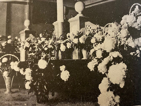 Peonies and Mrs. George H. Boyd's Frozen Eggnog